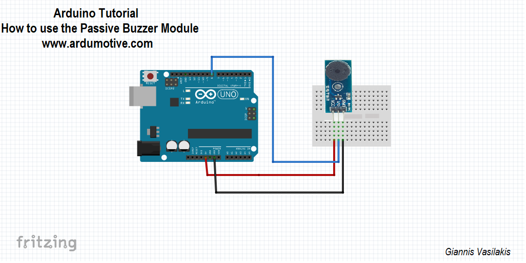 How To Use A Passive Buzzer Module With Arduino Ardumotive Arduino | My ...